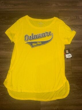 Colosseum Yellow Delaware Blue Hens Tee - Women 2 available NWT